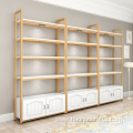 bookshelf storage floor cosmetics display iron